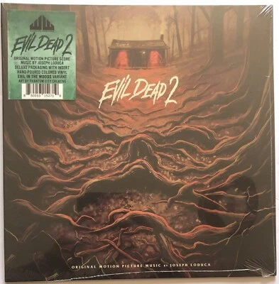 Evil Dead 2 Soundtrack Black and Green Vinyl Record New Sealed 850053152719 - Image 1 of 4