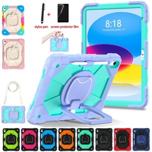 For iPad 8 9 10th Gen Air 4 5 Pro Mini 6 7 Case Kids Heavy Duty Shockproof Cover - Picture 1 of 24