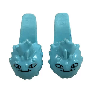 Monster High Dead Tired Outfit Abbey Bominable Doll BLUE SLIPPERS Ghoul Shoes 1” - Picture 1 of 4