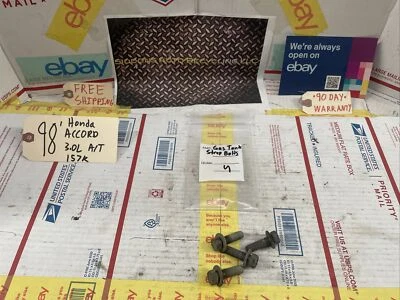 98-02 HONDA ACCORD GAS TANK STRAP MOUNTING BOLTS BOLT HARDWARE (set) 4pcs OE - Изображение 1 из 3