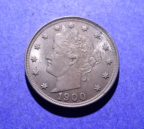 1900 Liberty V Nickel  Borderline Uncirculated Cover