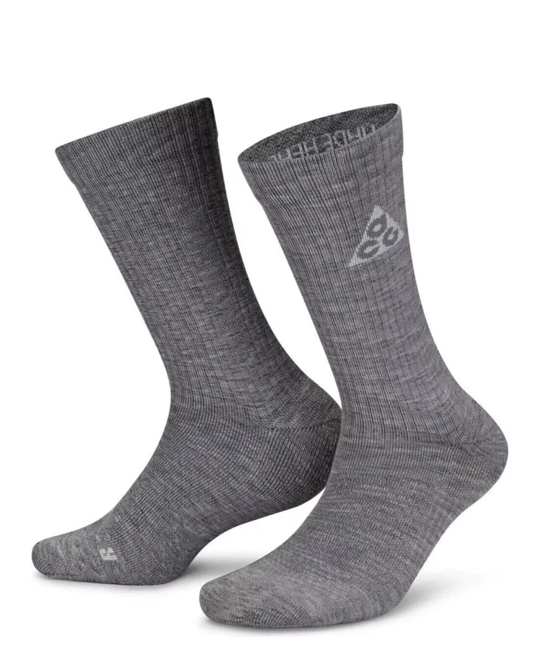 Nike ACG Kelley Ridge 2.0 Crew Socks Grey DA2599 065 - SIZE XL (12-15) New - Image 1 of 4