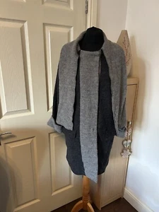 Paul Costelloe Coat Size 12 Womens 100% Wool Boiled Smart Occasion Long - Picture 1 of 13