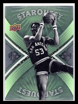 2008-09 Upper Deck First Edition #SQ-14 Artis Gilmore StarQuest Green Spurs - Image 1 of 2