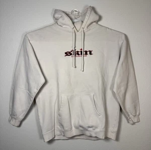 Vintage 90s Skin Industries Adult Graphic White Logo Y2K Hoodie Size XL - Bild 1 von 15