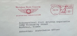 US Aircraft Thematic Meter Cover(223b) +1955Westinghouse Aviation Gas Turbine Co - Picture 1 of 3