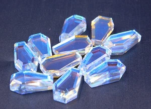 12x20 MM Lab Created Flashing Mystic Quartz Coffin Cut Loose Gemstone P-3569 - Picture 1 of 18