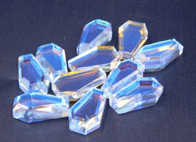 12x20 MM Lab Created Flashing Mystic Quartz Coffin Cut Loose Gemstone P-3569 - Image 1 of 4