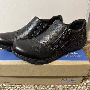 Clarks Collection Damenschuhe Größe 11 Medium 11M schwarzes Leder Carleigh… - Bild 1 von 7