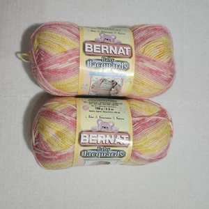 Bernat Yarn Baby Jacquards Color Berries & Cream Lot Of 2 Skeins 3.5 Oz Each - Picture 1 of 6