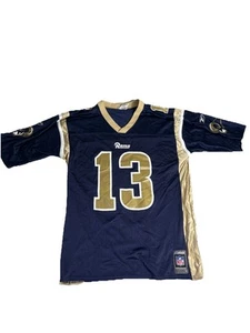 Maillot Kurt Warner St Louis Rams Reebok homme grand vintage football NFL #13 - Photo 1/13