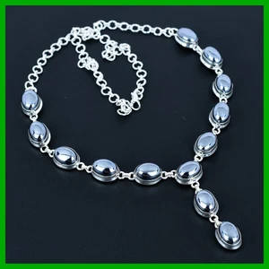 Daughters Day Deal Shungite Stone Chain New Necklace Jewelry 925 Sterling Silver - Picture 1 of 11