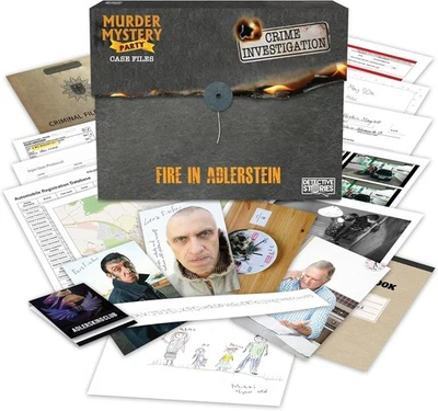 University Games Murder Mystery Party Case Files Fire In Adlerstein BRAND NEW - Image 1 of 4