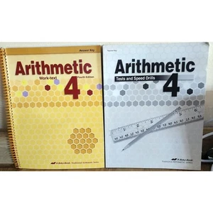 Abeka Arithmetic Tests and Speed Drills Work Text Answer Key 4th Fourth Edition - Imagen 1 de 9