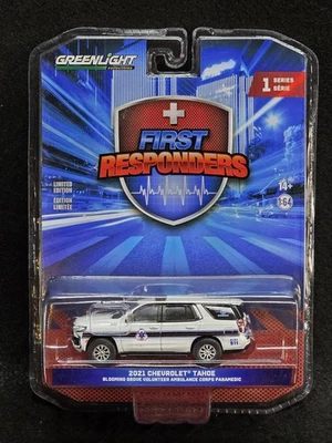 Greenlight First Responders Blooming Grove Rescue EMS 2021 Chevrolet Tahoe - Image 1 of 2