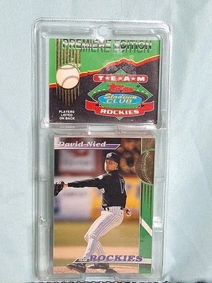 1993 Topps Stadium Club Rockies Baseball Trading Cards Box Premier Edition New - Image 1 of 4