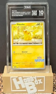 2025 POKEMON SVP EN-SV BLACK STAR PROMO ILUSTRACIÓN CONCURSO 2024 PIKACHU ETIQUETA 10 - Imagen 1 de 1