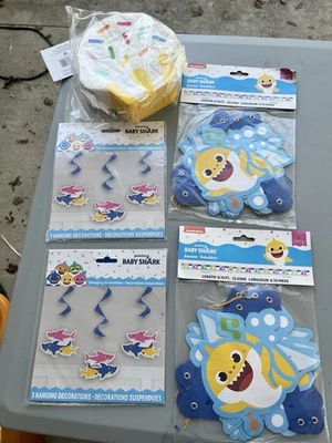 baby shark party decorations birthday - Image 1 of 4