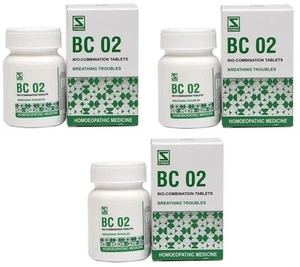 WSI Bio-Combination 02 Asthma & Breathlessness Relief | 5Y Exp | Pack of 3 | - Picture 1 of 4