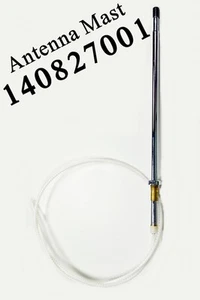 1408270001 MERCEDES BENZ AM FM ANTENA DE POTENCIA MÁSTIL PUNTA NEGRA ACERO INOXIDABLE - Imagen 1 de 1