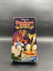 Disney's Sing Along Songs VHS Video Tape Beauty & The Beast Be Our Guest 10 RARE - Imagen 1 de 5
