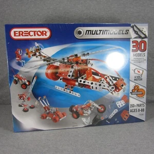 Erector MultiModels 7530 + 4952 Helicopter Racecar Crane Trike ATV Robot Etc - Picture 1 of 18