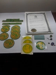 Mexico Border Patrol Memorabilia 1911-1916 Patches,pins ,Certificate Collectible - Picture 1 of 7