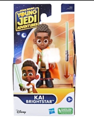 Boneco de ação Star Wars Young Jedi Adventures KAI BRIGHTSTAR 3 polegadas - NOVO - Imagem 1 de 4