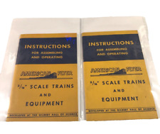 Instructions  Assembling & Operating American Flyer 3/16" Scale Trains 1949 (1)