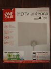 One For All Hdtv Indoor Antenna For 1080P 4K Free Tv Channels, Ultra Thin New