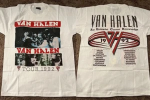 T-shirt 1992 Van Halen For Unlawful Carnal Knowledge Tour - Foto 1 di 2