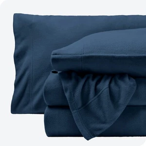 Bare Home Super Soft Fleece Sheet Set - Twin XL, 3 pc, Dark Blue, Cozy - Picture 1 of 4