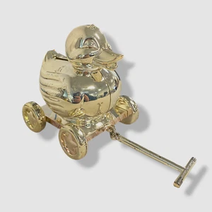 Reed & Barton Silver Plated Something Duckie Duck Coin Money Bank - Picture 1 of 8