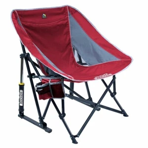 GCI Outdoor Pod Rocker Collapsible Fold up Rocking Chair w Carry Bag Brand New