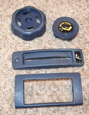 1985 1986 1987 HONDA PRELUDE SEAT TRIM PARTS KNOB DIAL BEZEL OEM Foto 1 de 4