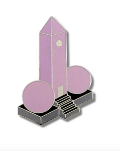 Vintage ACME Studio "Home" Enamel Brooch by Designer JOHN VAN HAMERSVELD - NEW - Picture 1 of 2