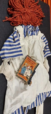 古董服装 罕见 Raggedy Ann 带原版 1924 年第 1 版封面 — 第 1/4 张图片