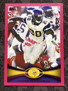 ADRIAN PETERSON Vikings 2012 Topps Pink #200 Parallel Insert /399 - Picture 1 of 3