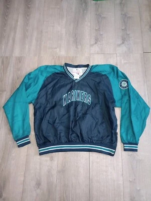 Vintage  Seattle Mariners Chalk Line Jacket XXL Lined Zip Genuine Merchandise  - Image 1 of 4