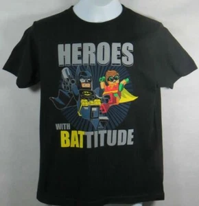 LEGO Batman Boys T-Shirt New Officially Licensed Movie Heros with Battitude - Picture 1 of 7