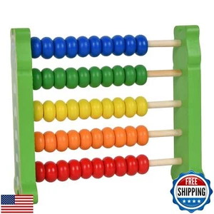 WNWLwooden Abacus Frame Learning Tool Growth Toy Beads Educational Counting T - Picture 1 of 5