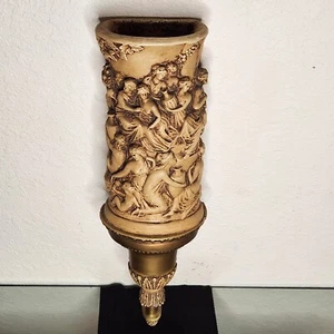 Antique Plaster Relief Hanging Column Decorative Art Greek - Picture 1 of 9