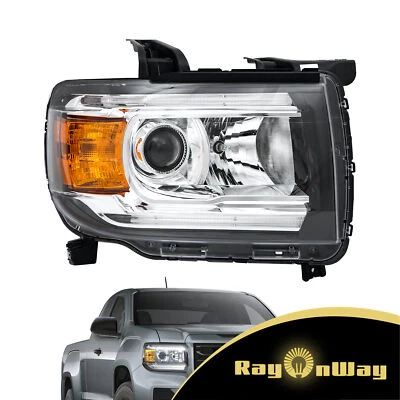 For 2015-2018-2022 GMC Canyon Right Side Halogen w/LED DRL Projector Headlights - Изображение 1 из 4