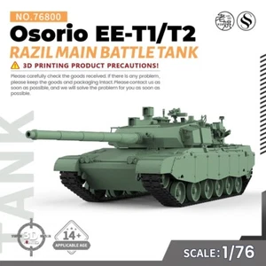 OO Scale WarGamingMilitary Model Kit Brazil Osorio EE-T1/T2 Main Battle Tank - Picture 1 of 5