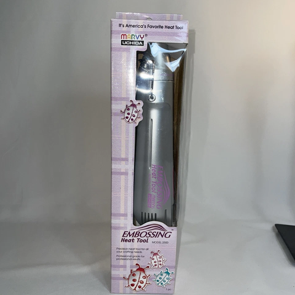 Marvy Uchida Embossing Heat Tool Model 2500 Silver With Stand A23