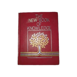 the new book of knowledge # 1-A, 1980 Red Hardcover Book - Foto 1 di 9