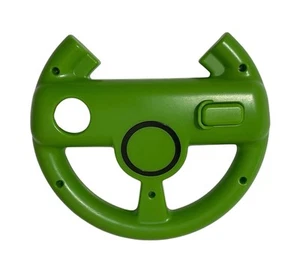 Green YOSHI Mario Kart Steering Wheel For Nintendo Wii Remote Attachment Rare - Picture 1 of 5