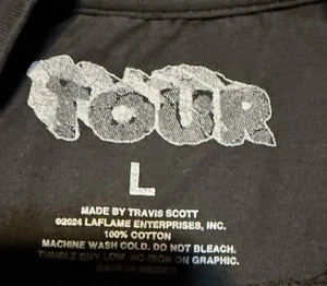 Travis Scott Tour T-Shirt - nagelneu nie getragen Größe Large Tall - Bild 1 von 9