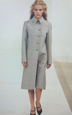 Abrigo largo vintage 1997 Miu Miu talla 42 gris Foto 1 de 4