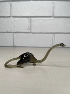 Art Glass Brachiosaurus Long Neck Dinosaur/Loch Ness Nessie? Small Figurine - Picture 1 of 9